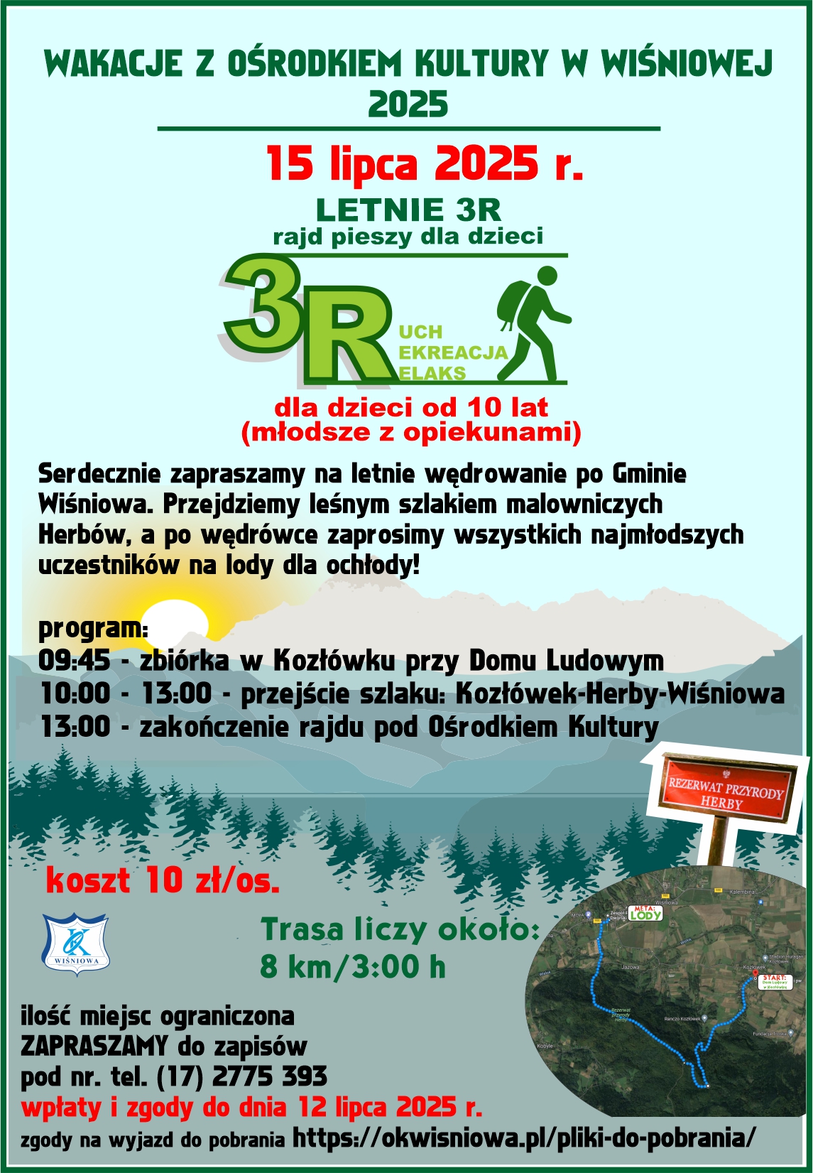 3R – letni rajd pieszy po Herbach