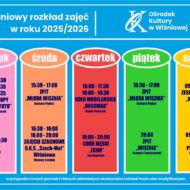 Więcej o: Tygodniowy rozkład zajęć w roku 2025/2026