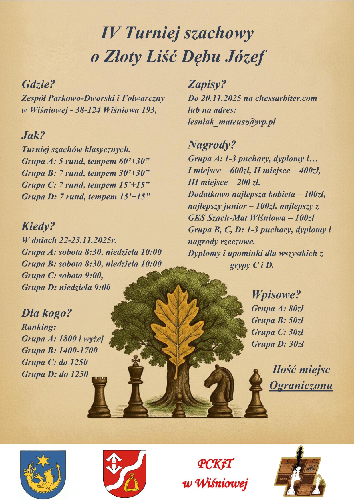 IV Turniej Szachowy o Złoty Liść Dębu Józef