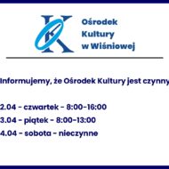 Więcej o: Ośrodek Kultury – godziny otwarcia w okresie przedświątecznym.