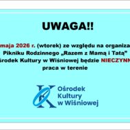 Więcej o: Wtorek 26 maja Ośrodek Nieczynny – praca w terenie