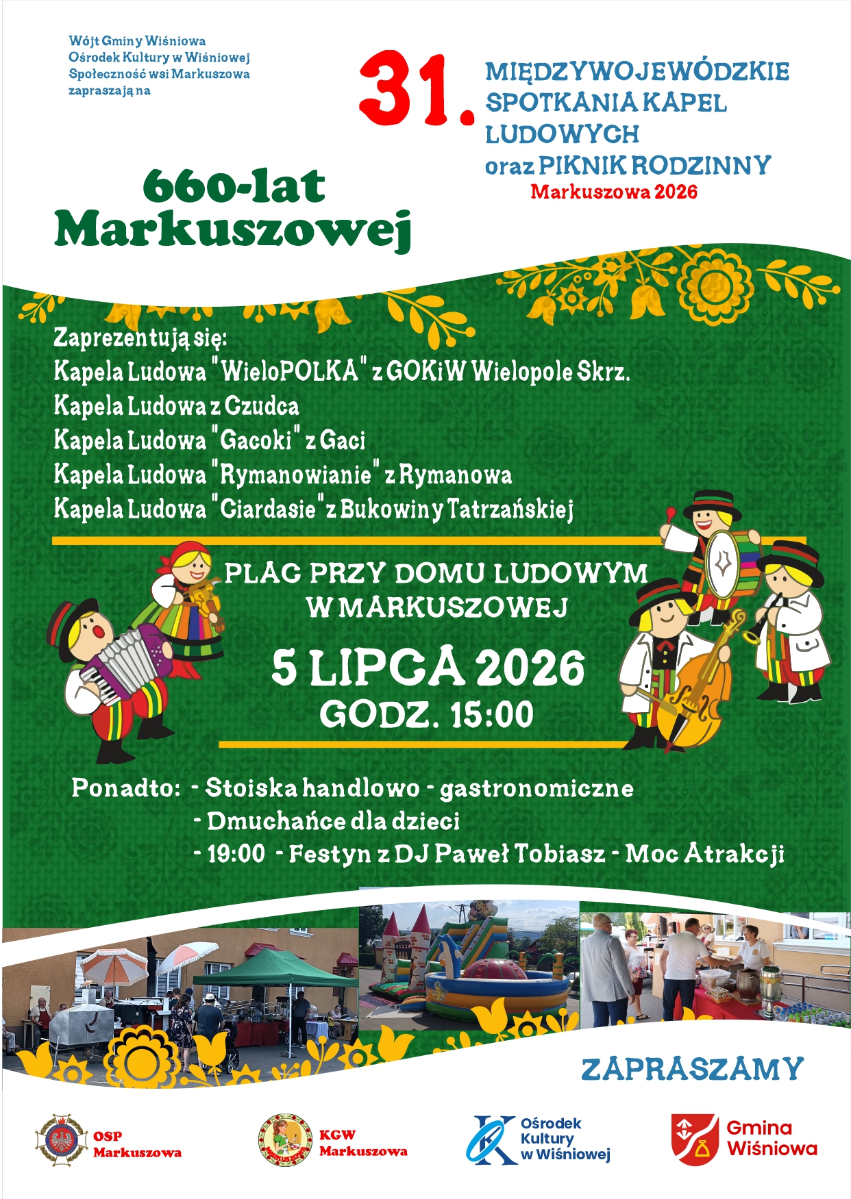 31. Międzywojewódzkie Spotkania Kapel Ludowych – Markuszowa 2026