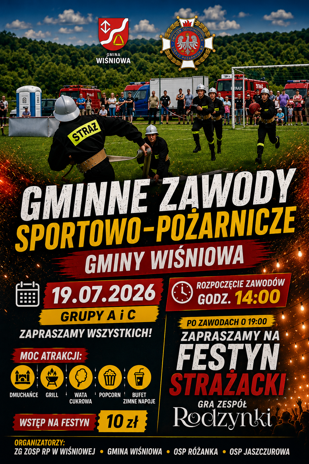 Gminne Zawody Sportowo Pożarnicze – Wiśniowa 2026
