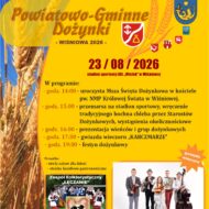 Więcej o: Powiatowo-Gminne Dożynki – Wiśniowa 2026