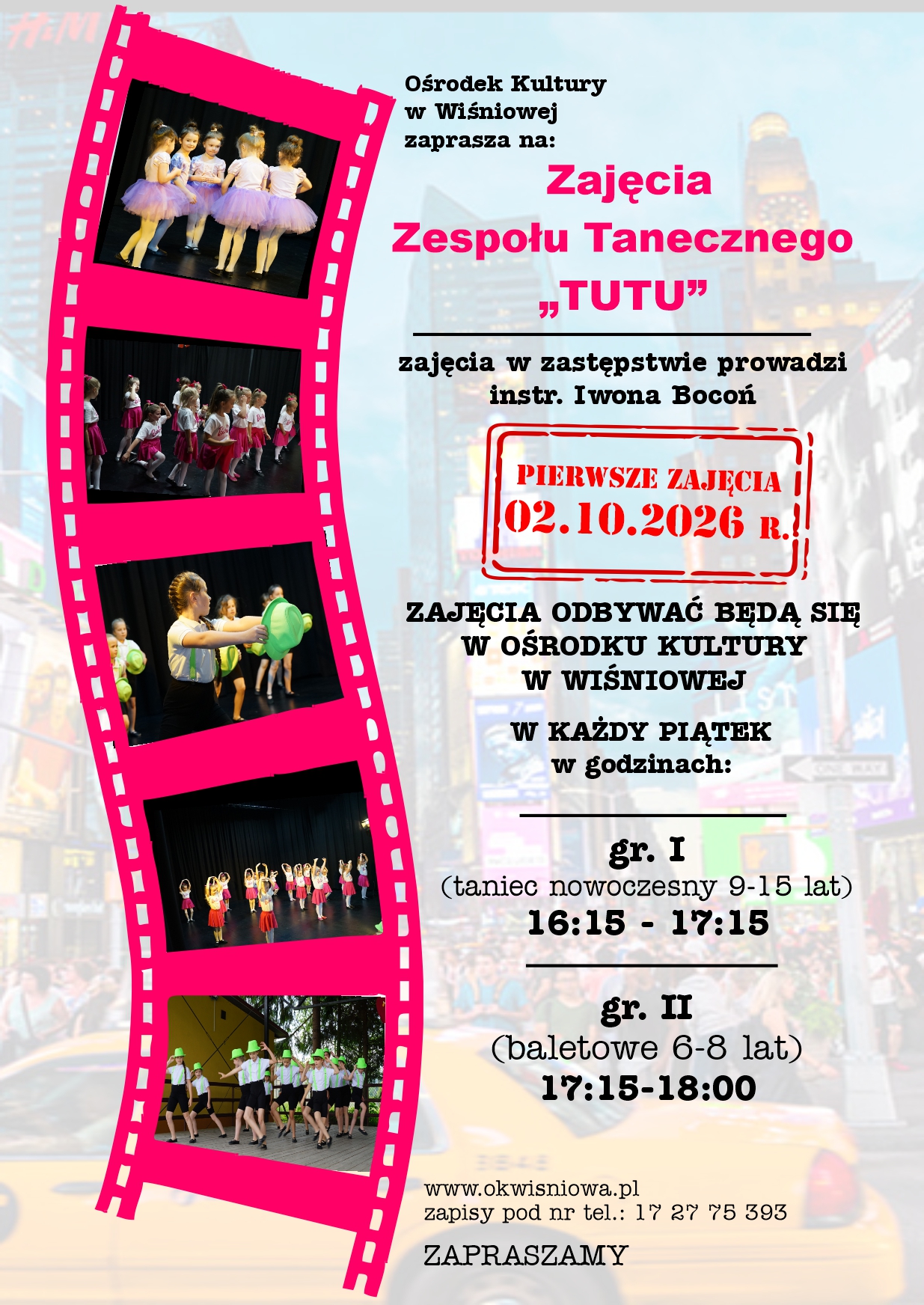 ZAJĘCIA ZESPOŁU TANECZNEGO TUTU