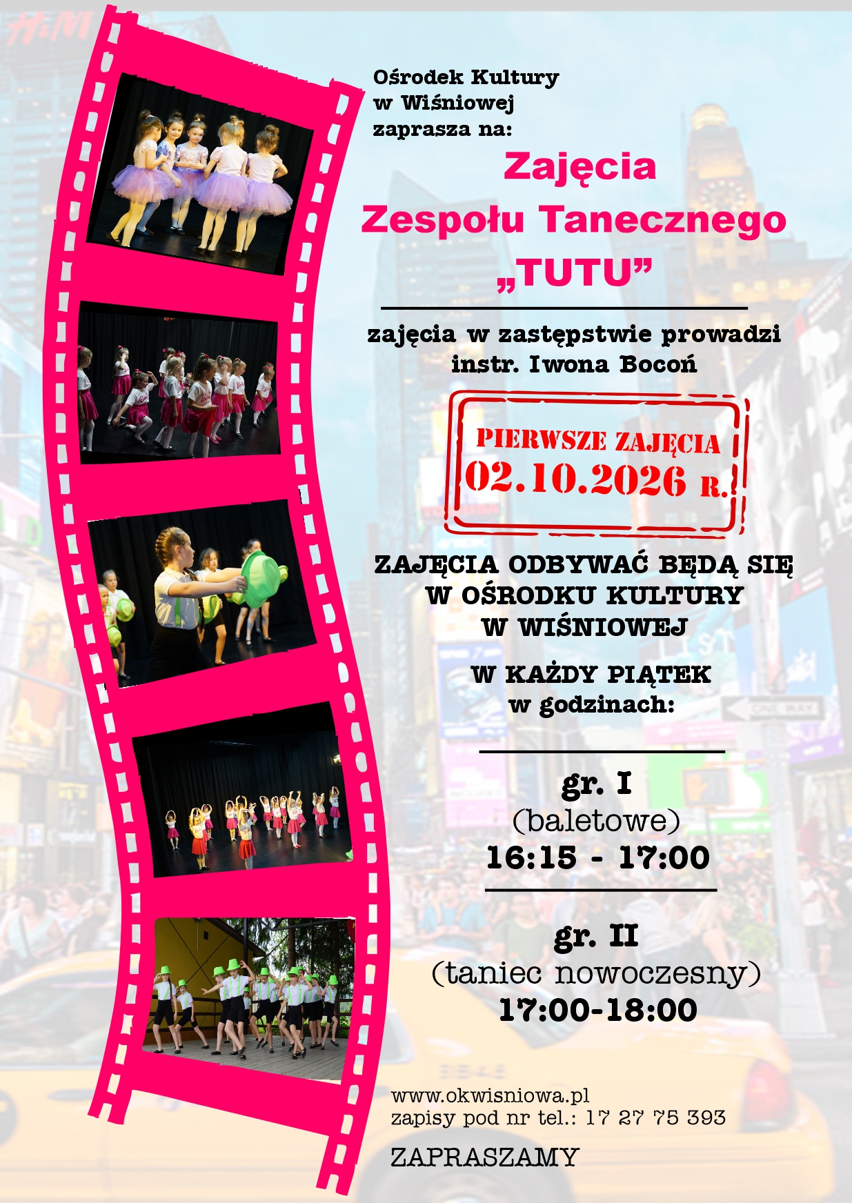 ZAJĘCIA ZESPOŁU TANECZNEGO TUTU